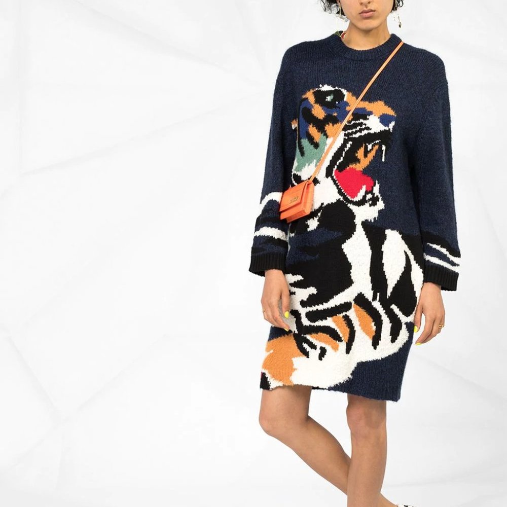 NEW WITH TAGS: Kenzo Tiger Sweater Dress
